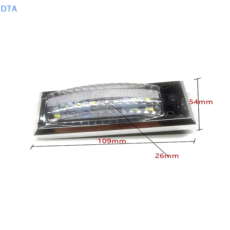 DTA LED 12V-24V Bảng Điều Khiển Đèn Đọc Sách Nội Thất Ô Tô Độ Sáng Cao Đèn Cabin Cho Xe Tải RV Thuyền Cắm Trại Đèn Bật Tắt PO