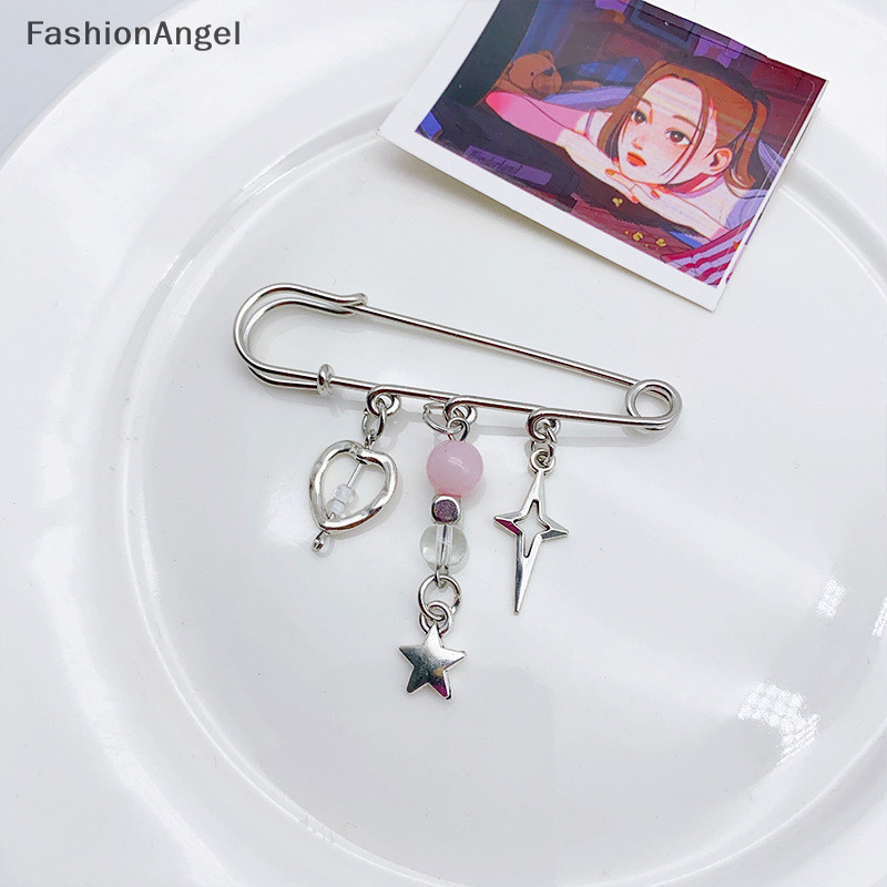 FashionAngel 1 Túi Xách Vật Trang Trí Phụ Kiện Nhựa Độc Đáo Ngôi Sao Pin Mặt Dây Chuyền Đính Hạt Trâm Cài Túi Thời Trang Trang Trang Trí Dành Cho Nữ Bé Gái TH