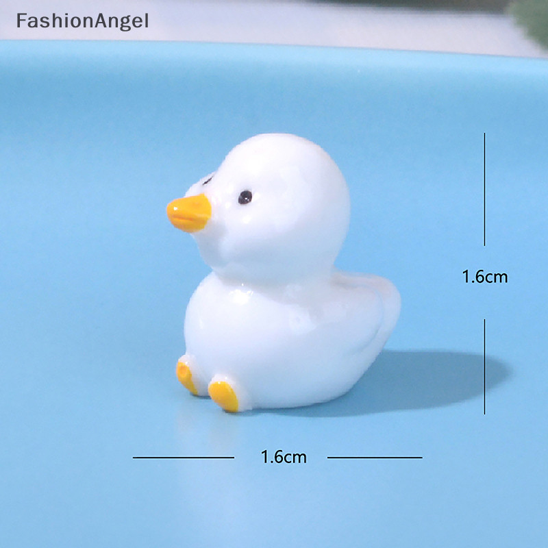FashionAngel Vịt Vàng Dễ Thương Trang Trí Vịt Nhỏ Nhựa Thủ Công Thủ Công Nhà Búp Bê Trang Trí TH