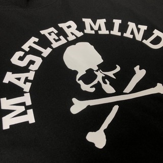 MMJ Rời Áo Thun Nam MASTERMIND NHẬT BẢN Đầu Lâu In Chữ Màu Tối Phong Cách Áo Sơ Mi Tay Ngắn Mùa Hè