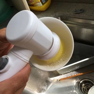 Bàn chải làm sạch điện thông minh chống nước cầm tay không dây đa chức năng làm sạch gia dụng