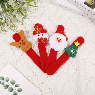 Sang Trọng Dễ Thương Tuần lộc Hoạt Hình Cây Giáng Sinh Cổ Tay Trang Trí Giáng Sinh Pop Nhẫn Trẻ Em Quà Tặng