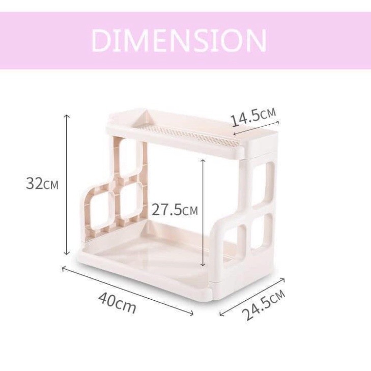 {GIÁ HỦY DIỆT} Kệ đựng gia vị 2 Kệ để đồ thông minh 2 tầng đa năng tiết kiệm không gian Babee