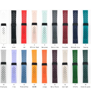 Dây đeo silicon 20mm Khóa gấp Dây đeo khóa từ tính cho Garmin Venu Sq 2 plus / venu2 plus / 165 / 645 / 245 / Vivoactive 5