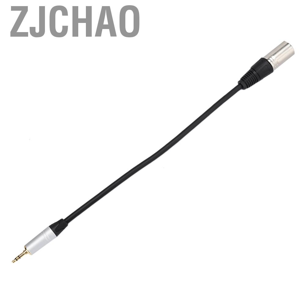 Zjchao Bộ chuyển đổi cáp chuyển đổi âm thanh nổi 3,5 mm từ nam sang XLR