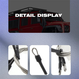 Rc Xe Sửa Đổi Một Phần Dây Thép Cho 1 / 10 Rc Bánh Xích -4 Trx4 Trục Scx10 D90 D110