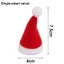CPINCP 12 Chiếc Mũ Ông Già Noel Giáng Sinh, Chai Quà Tặng Trang Trí Mũ Giáng Sinh Mini, Sáng Tạo Lollipop Nón DIY Yêu Tinh Đồ Thủ Công Mũ Chai Rượu Đảng