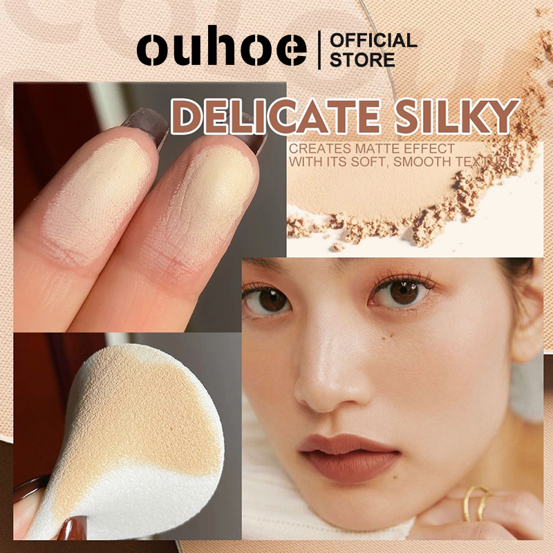 Ảnh Phấn Phủ Ouhoe Oil Control Powder Spf 28 Pa+++ Dạng Nén Kiềm Dầu 12 Giờ Làm Mờ Lỗ Chân Lông 3