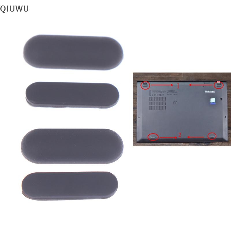 QIUWU 4 Miếng Lót Cao Su Laptop Cho X1 Carbon 5th 6th X1C 2017 2018.