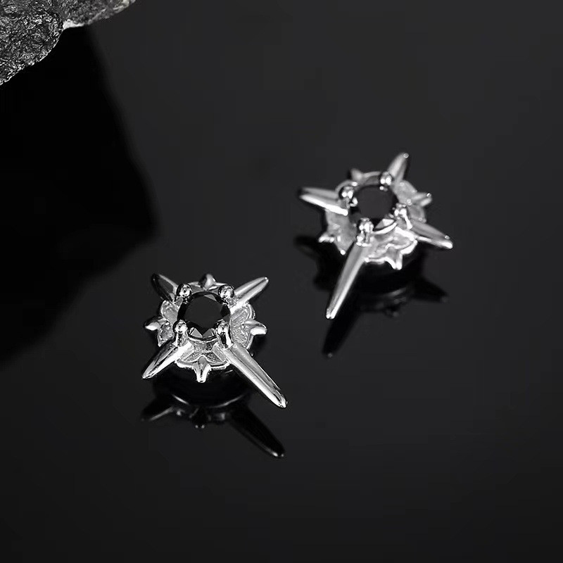 Bông tai nam châm Polaris Bông tai nam không xỏ khuyên Thời trang Đơn giản Độc đáo