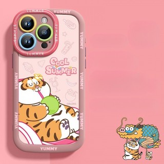 Ốp điện thoại hình con hổ béo thú cưng thời trang và dễ thương cho iPhone 16 / 15 / 14 / 13 / 12 / X / 7 / 11 / Plus / pro Max bao gồm tất cả silicon mờ mềm bền chống rơi