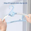 Móc treo quần áo trẻ em hình gấu chống trượt điều chỉnh được độ rộng nhựa PP siêu bền