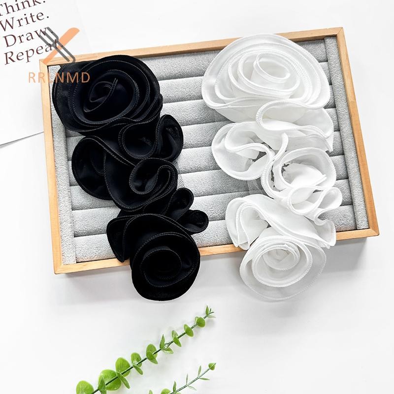 Rrlnmd 3D Hoa Trang Trí Handmade Hoa Miếng Dán DIY Ngực Hoa May Đính Cho Váy Cưới Phụ Kiện MỚI