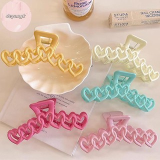 Deyangk Thời Trang Rỗng Hình Học Trái Tim Kẹp Tóc Mặt Sau Của Kẹp Nữ Cô Gái Mũ Kẹp Tóc Phụ Kiện VN