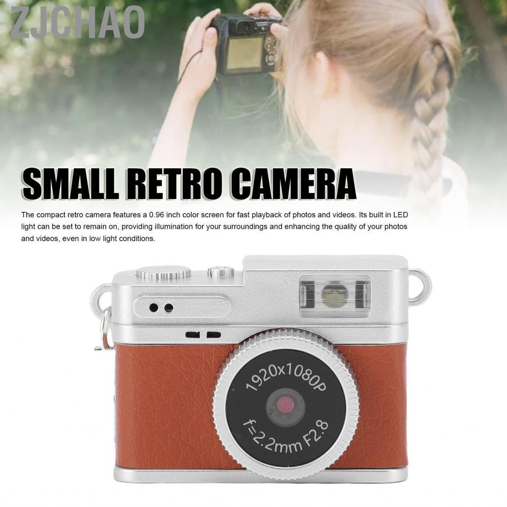 Zjchao Máy ảnh kỹ thuật số retro của Bewinner 1080p FHD Keychain với màn hình màu 0,96 inch được tích hợp trong bộ lọc 6 bộ lọc Vlogging di chuyển di động cho người mới bắt đầu (màu xanh lá cây)