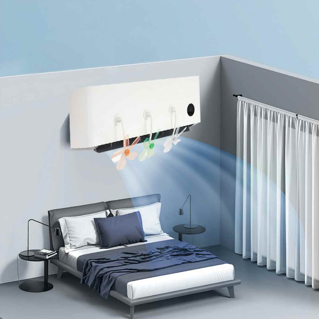 Sét 3 quạt tản gió điều hoà - quạt chuyển hướng gió điều hoà 3 cánh