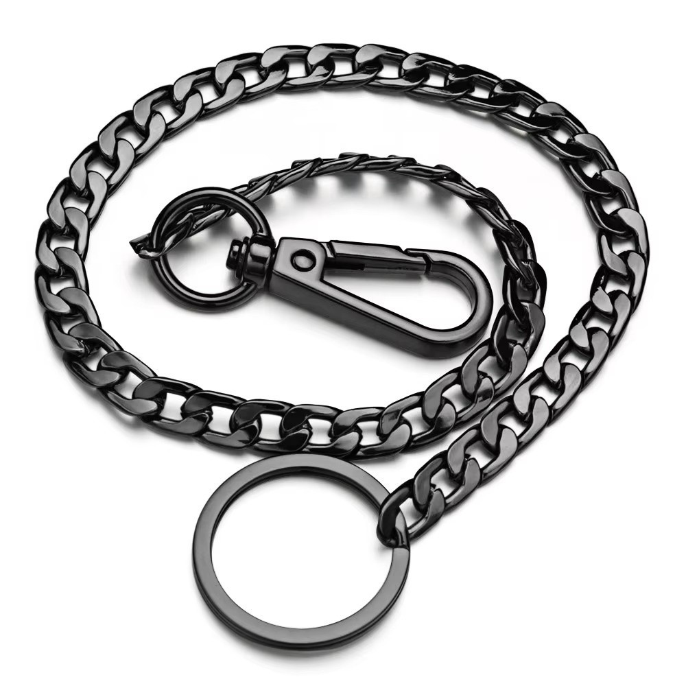 TRACEILLOIAN Quần Dây Thắt Lưng, Dây Xích Hip-hop Hợp Kim Kim Loại Y2K Punk, Thời Trang 42CM Bông Tai Kẹp Quần Jean Tiện Ích Dành Cho Nữ Nam