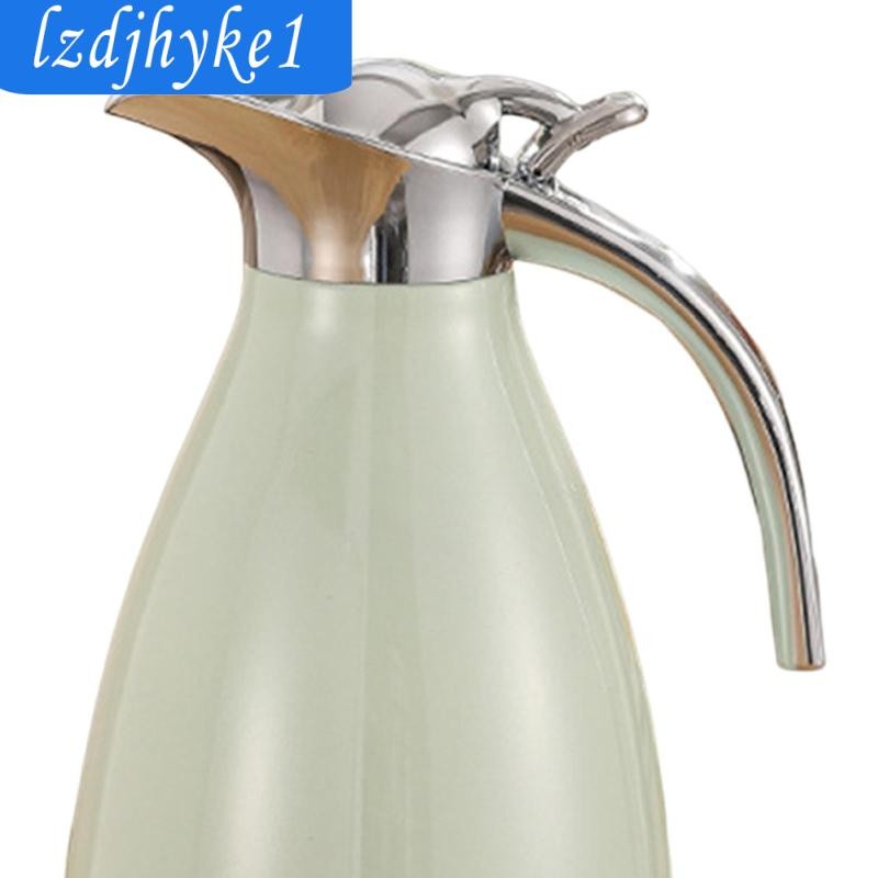 Ấm đun nước cách nhiệt chân không bằng thép không gỉ 2.0 L Tường đôi 14.3x28.5cm Nắp chống rò rỉ Ấm đun nước nóng cho cửa hàng