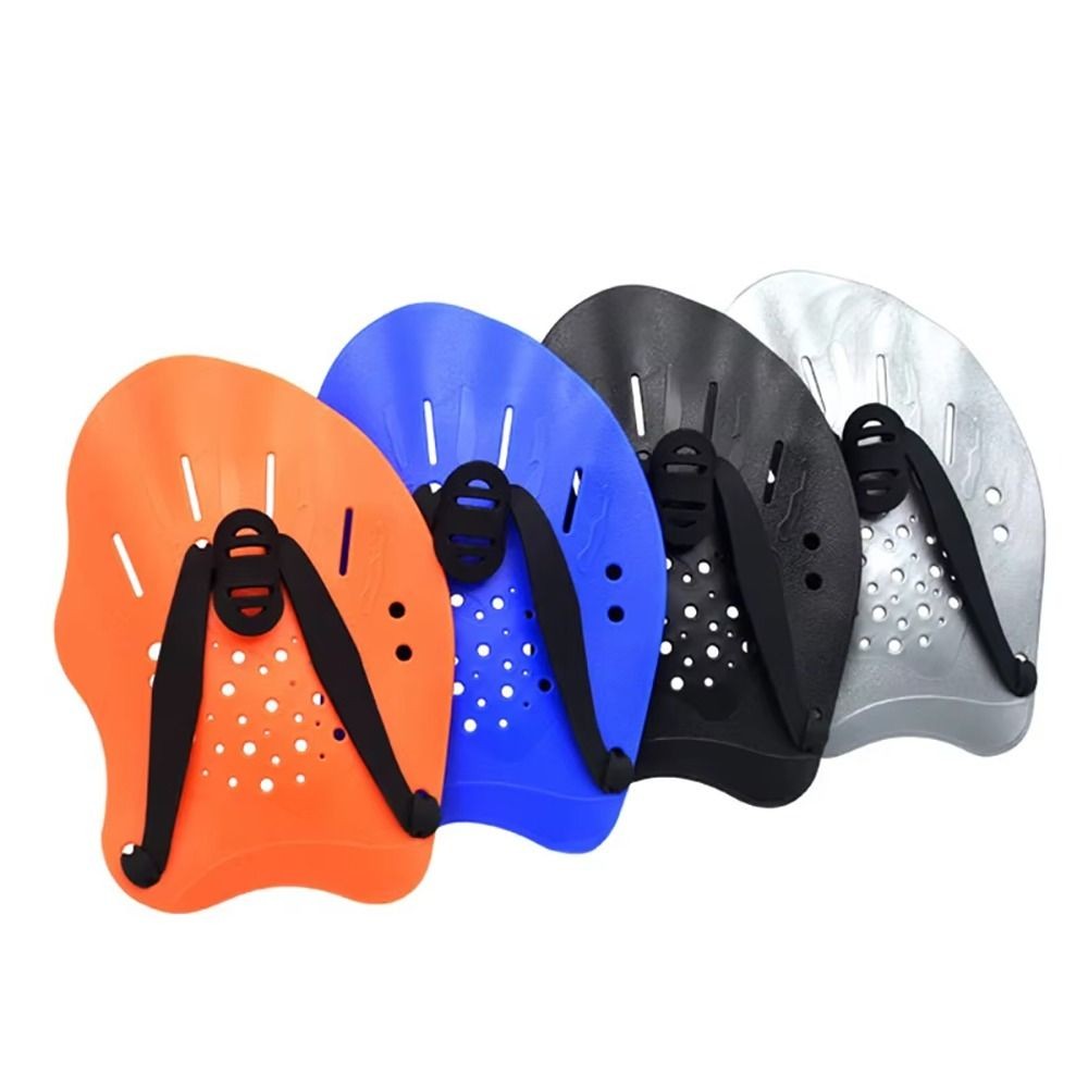 FEDAOG 1 Cặp Mái Chèo Ếch Bơi, Trẻ Em / Người Lớn Có Dây Silicon Mái Chèo Bơi, Có Thể Điều Chỉnh Tự Do Phong Cách Bền Đẹp Vây Tay Flippers Huấn Luyện Bơi