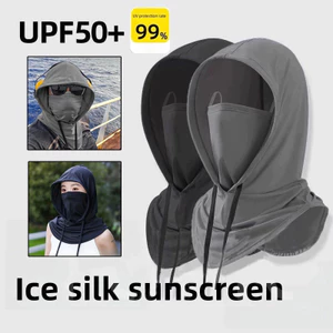 Mũ Trùm Đầu Kèm Khẩu Trang đa năng Nam Nữ - Nón Che Nắng Chống Tia UV Có Dây Rút kiểu ninja