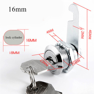 Khóa Cam Chất Lượng Cao Khóa An Ninh Hộp Thư Tủ Tập Tin Bàn Ngăn Kéo Tủ Khóa Với 2 Phím DIY Tủ Dụng Cụ Nội Thất Phần Cứng