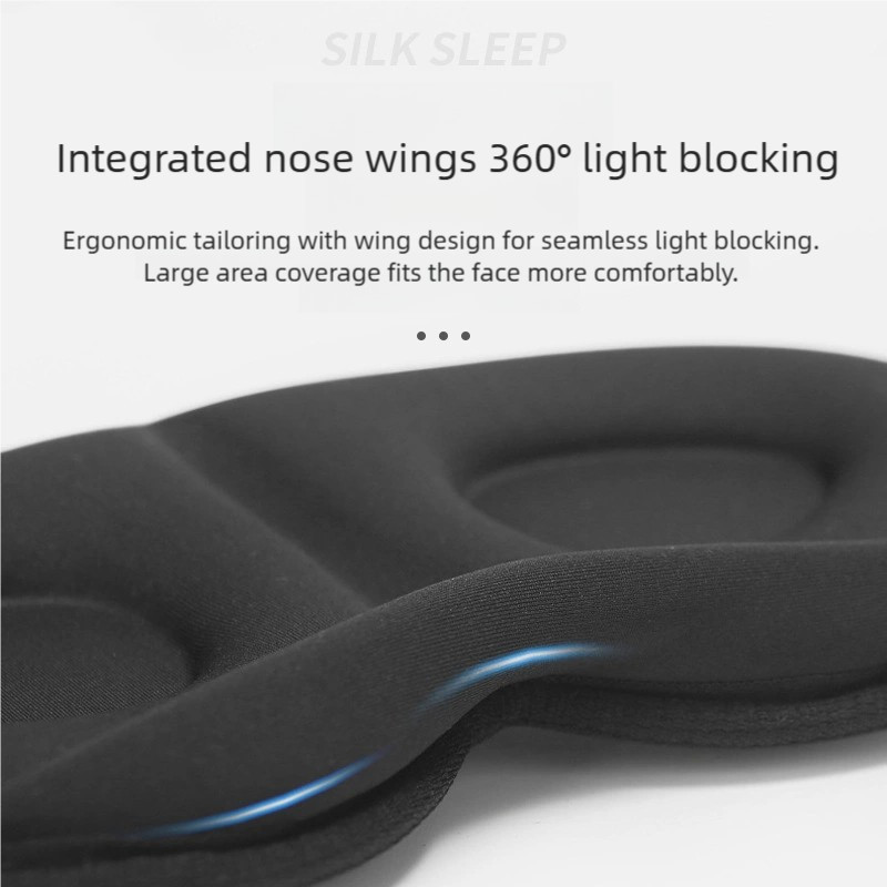 Mặt nạ mắt ngủ bằng bọt Memory 3D - Bịt mắt chống sáng 100% Ergonomic Zero Pressure