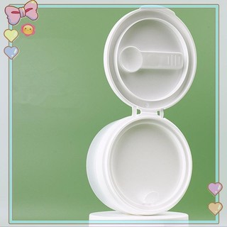 [beautifulhome] 50 / 120g Flip Cover Có Thìa Hoặc Nhíp Chai Có Thể Đổ Lại Nồi Rỗng Du Lịch Kem Dưỡng Da Mặt Mỹ Phẩm Cotton Trang Điểm Lọ [Làm Đẹp]