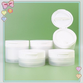 [beautifulhome] 50 / 120g Flip Cover Có Thìa Hoặc Nhíp Chai Có Thể Đổ Lại Nồi Rỗng Du Lịch Kem Dưỡng Da Mặt Mỹ Phẩm Cotton Trang Điểm Lọ [Làm Đẹp]