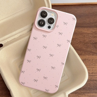 Ốp Lưng iPhone TPU Hoạ Tiết Da Mềm Tiny Bow Chống Sốc, Chống Bẩn Cao Cấp - iP X/XS/11/12/13/14/15/16/17/Plus/Pro/Max/Air