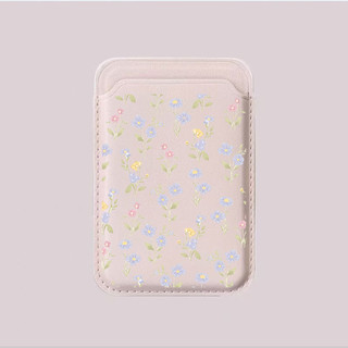 Hộp đựng thẻ họa tiết hoa dại tím cho iPhone 17promax 16pro16prmax 15pro 15promax 14 14promax 14pro