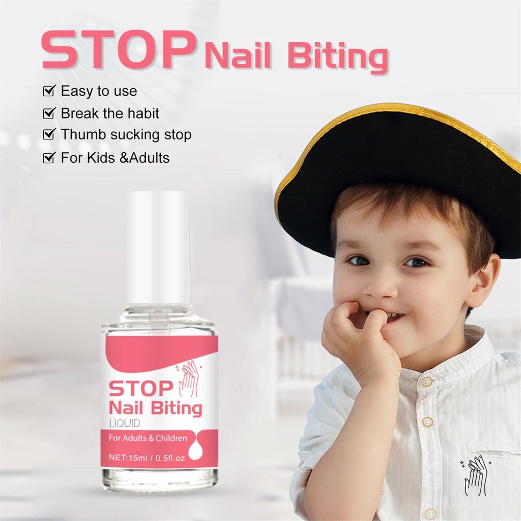 15ml Chất Lỏng Ngăn Chặn Cắn Móng Tay Chống Cắn Sơn Móng Tay Chống Cắn Cho Trẻ Em Mọi lứa tuổi