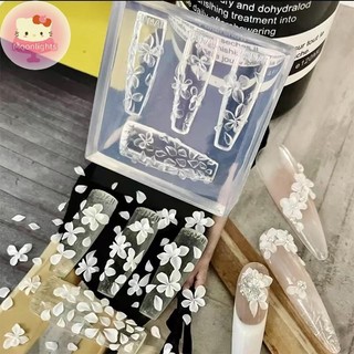 Moonlights 3D Hoa Khuôn Làm Móng DIY Silicone Dụng Cụ Làm Móng Hoa Cánh Hoa Thiết Kế Móng Tay Nhựa Khuôn Móng Tay Nghệ Thuật Khắc Bản Mẫu Làm Móng Tay EN