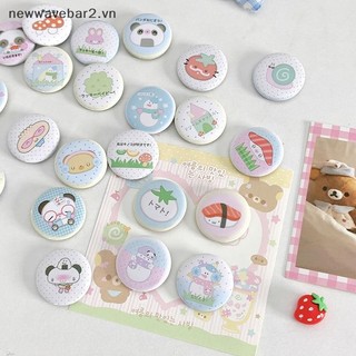 [Mới] Bộ 6 Nút Huy Hiệu Hoạt Hình Retro Dễ Thương, Phù Hợp Trang Trí Balô và Túi Đựng Bút Chì Trẻ Em.