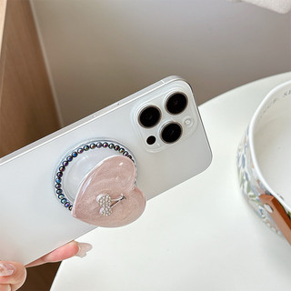 Kim Cương 3d Love Cherry Trơn Tròn Từ Tính Giá Đỡ Điện Thoại Cho IPhone 16 15 14 13 12 Pro Max 14 Plus Có Thể Gập Lại Pop Ring Grip Co Giãn Để Bàn Đứng P5
