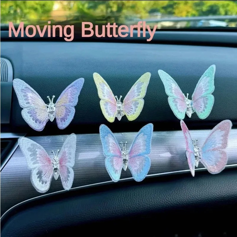 Bảng Điều Khiển Ô Tô Trang Trí 3D Bướm Bay Dễ Thương Đồ Chơi Ô Tô Nội Thất Bảng Điều Khiển Trung Tâm Trang Trí Cá Tính Bàn Để Bàn Đồ Trang Trí