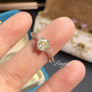 Nhẫn hình bát giác hoa hồng nhiều màu sắc, phong cách châu Âu - Mỹ