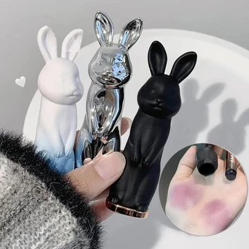Thỏ Đen Hoa Hồng Son Bóng Không Khô Đào Trong Suốt Son Tint Dưỡng Ẩm Điện Son Môi Trang Điểm Đế Cho Bé Gái