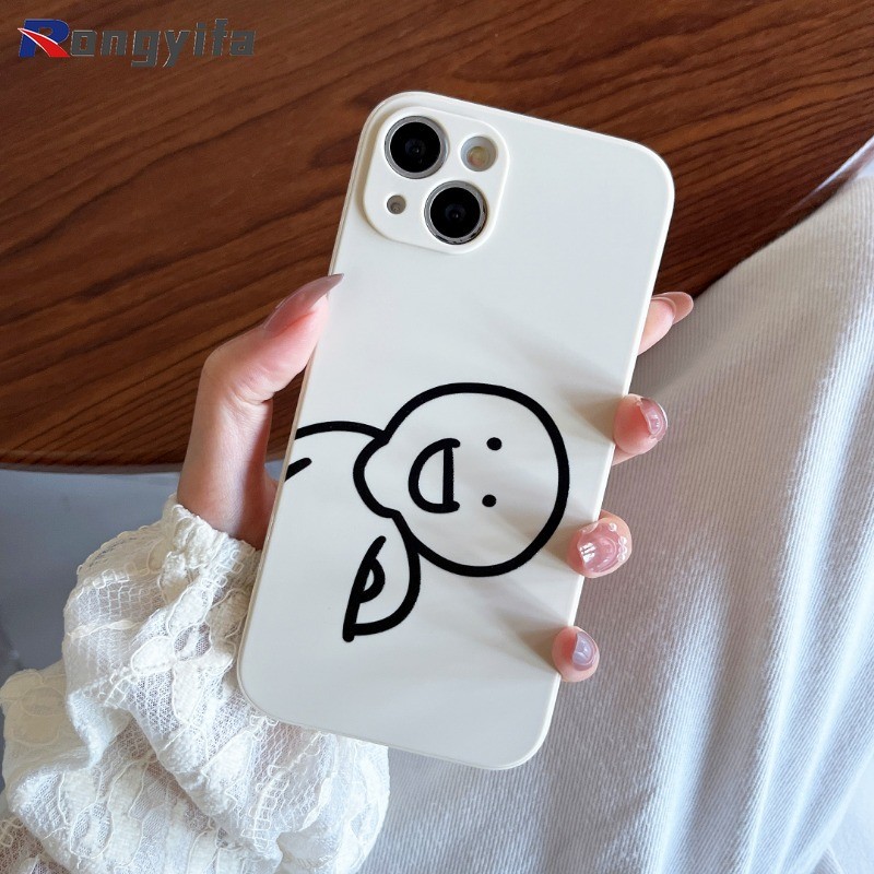 Ốp Điện Thoại Hoạt Hình Vui Nhộn Cho Vivo iQOO Neo10 Neo9 Neo8 Neo7 Neo 6 5 SE 5S 3 Neo 13 12 11 10 9 8 7 5 3 Pro Plus 5G 4G Sáng Tạo Graffiti Cặp Đôi Vỏ Mềm Chống Sốc
