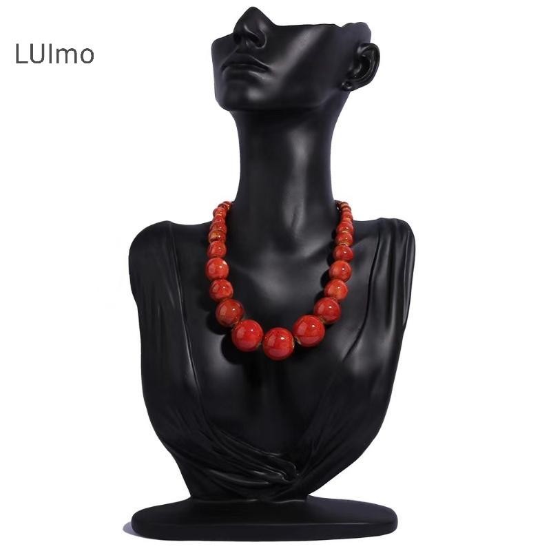 Vintage Gốm Đính Hạt Vòng Cổ Phong Cách Boho, Dễ Điều Chỉnh dành cho Nữ
