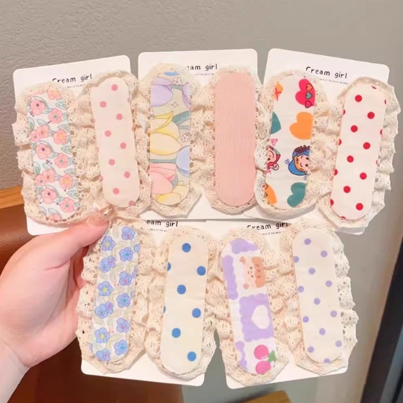 Set 4 Miếng Dán Tóc Magic Dán Hoa Dễ Thương Thời Trang Hàn Quốc - Phụ Kiện Tóc