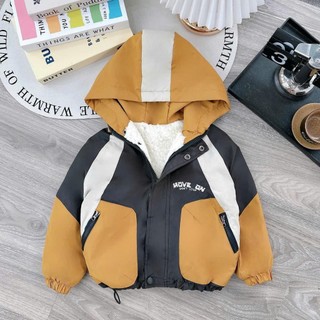 Áo khoác gió lót lông mẫu chữ MOVE cho bé trai và bé gái 10-45kg chất liệu ấm áp. Thiết kế phong cách năng động. D4