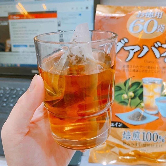 Trà Lá Ổi, trà genpi  ORIHIRO Nhật Bản Gói 60 Túi, tốt cho sức khỏe, giảm tiểu đường, cân bằng đường huyết