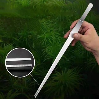 (Giao hàng tận nơi) Kẹp cây thủy sinh bằng thép không gỉ có tay cầm dày mở rộng – Dụng cụ làm sạch bể cá