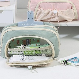Charmantcc1 Hộp đựng bút chì nhiều lớp Dung tích lớn Túi đựng bút nhiều lớp Túi đựng bút chì du lịch Túi đựng bút chì cho Of Of Of