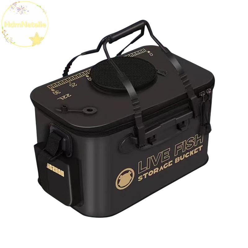 Xô Câu Cá 12L/22L Có Thể Gập Lại, Làm Từ EVA, Bảo Vệ Cá Tươi