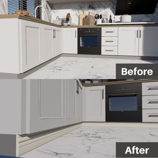 Đế treo tường ROLY, Viền đúc linh hoạt dày, Đường ốp chân tường tự dính mềm DIY Phòng khách
