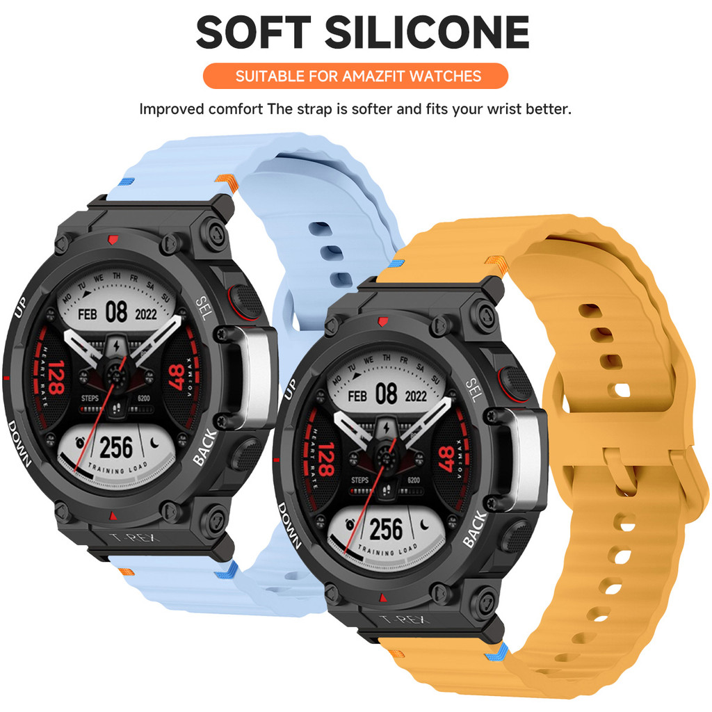 Dây đeo silicon mềm cho vòng đeo tay thể thao ban nhạc Huami Amazfit T-Rex 3 / T-Rex 2 / T-Rex Ultra