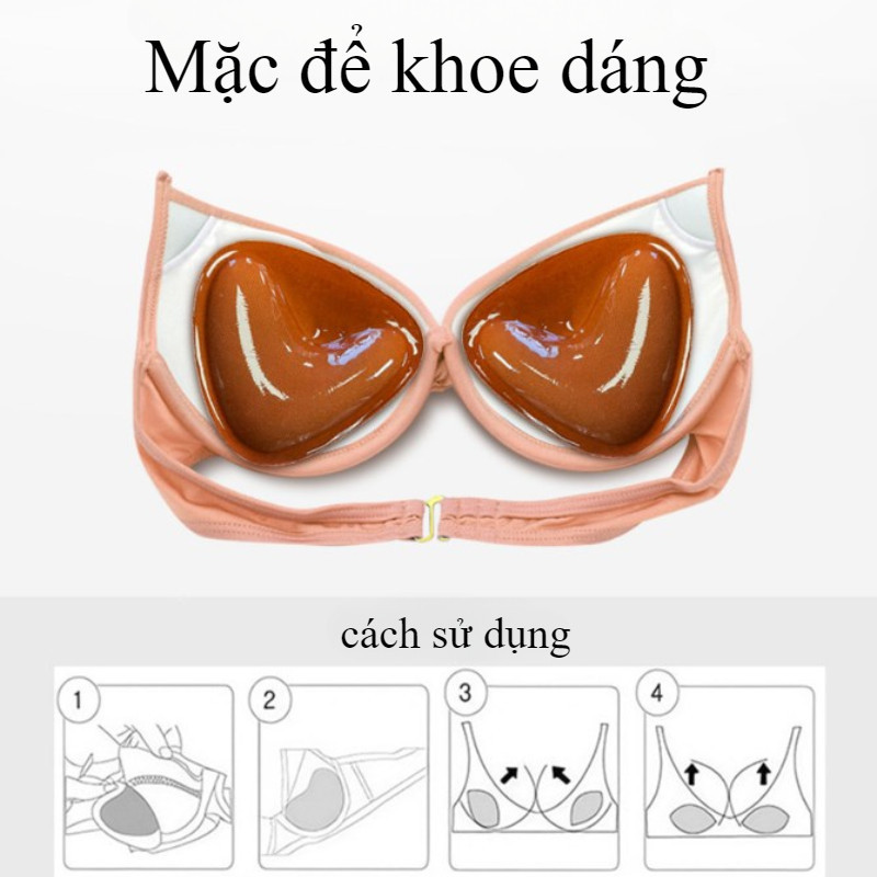 Miếng Độn Ngực Tam Giác Hai Mặt Keo, Chống Tràn 360°, Dán Trực Tiếp Da, Dùng Cho Mẹ Sau Sinh