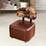 Ghế Cán Vuông, Chỗ Để Chân, Đệm Mềm Da PU Có Bánh Xe Ghế Tựa Lưng Cho Gia Đình SPA Massage Văn Phòng Shop — ảnh 8