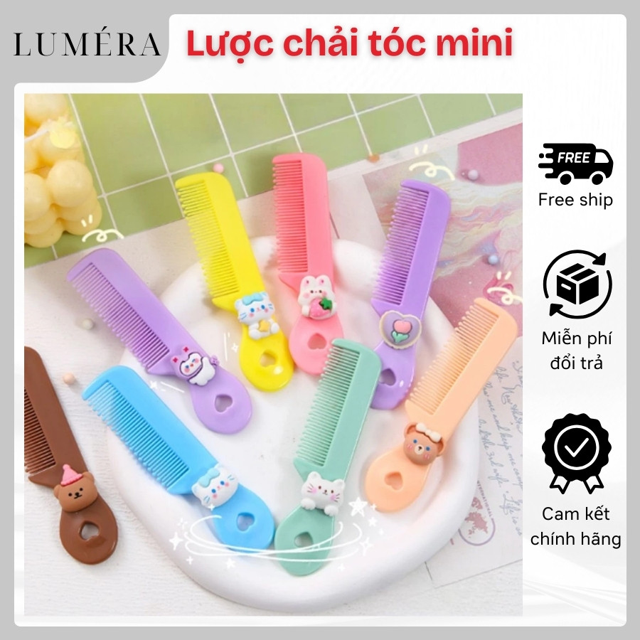 Lược Chải Tóc Mini Kiểu Hoạt Hình Dễ Thương Xinh Xắn Nhỏ Gọn Tiện Lợi